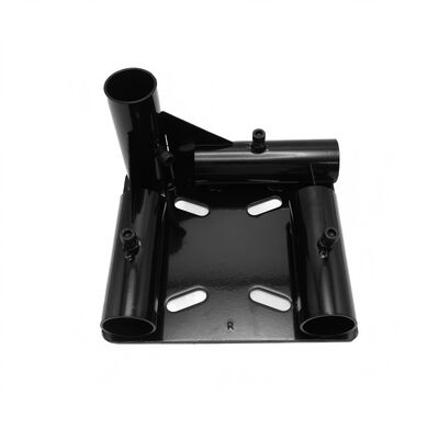 Heavy Duty Cold-Rolled Steel Caster Flag Wheel Base for Pipe Rack System and Handcart Caster Wheel