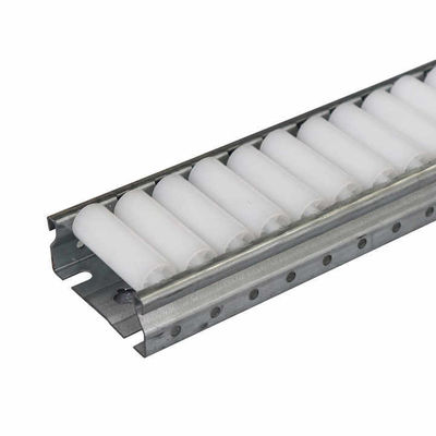 Warehouse Sliding Shelf Rack Flow Rail Plastic Wheels Roller Track Conveyor Load Capacity 50kg