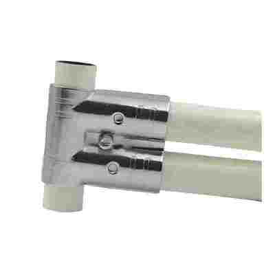 HJ-14 کروم پوشاندن دور فلزی لوله مفاصل / کانکتورها / لوله کانکتور 3 راه برای لوله لاغری سیستم مونتاژ خط