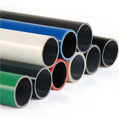 سفارشی 28mm لوله های پوشانده شده پلاستیک پوشانده شده فولاد لوله لاغری لوله لاغری برای سیستم قفسه لاغری