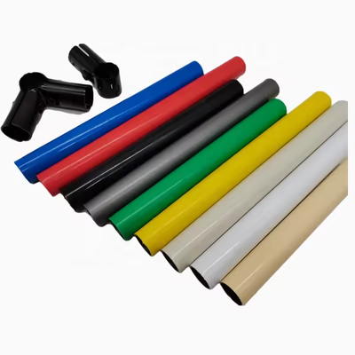 قطر 28mm لوله لاغری PE ABS ESD پوشش فولاد لوله لاغری دور فولاد لوله برای میز کاری انعطاف پذیر